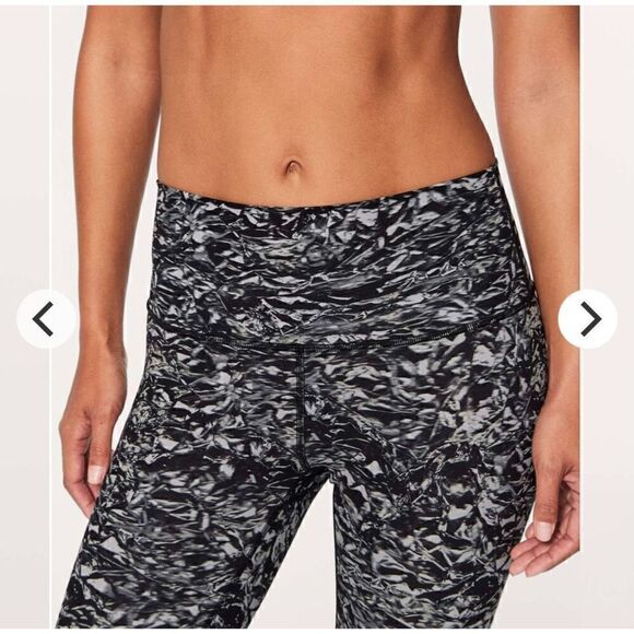 Lululemon Wunder Under Hi-Rise 7/8 Tight 25" Liquid Platinum Alpine Whit… - Picture 5 of 6